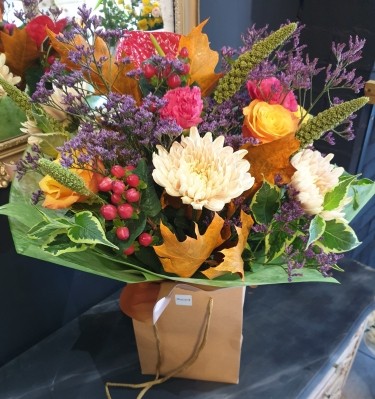 Autumn bouquet made by florist in Bromley for delivery in BR, Kent, UK