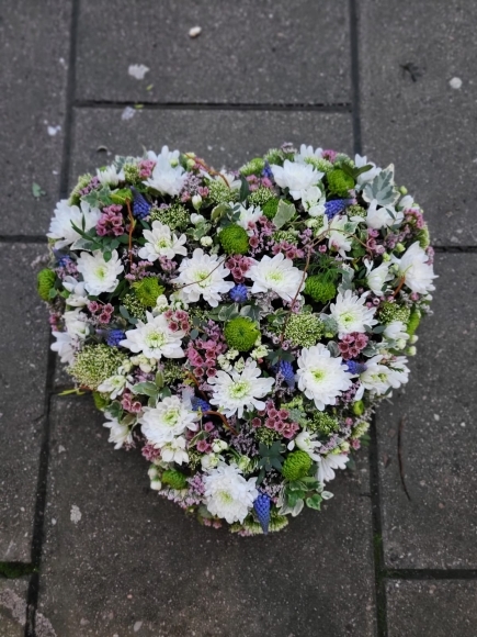 Solod heart Zita from new funeral colletion designed by our florist Lucy, made in Bromley, Kent